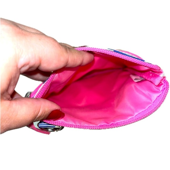 Scout Sally Go Lightly Crossbody Bag Navy Plaid Pink Trim - Picture 5 of 7